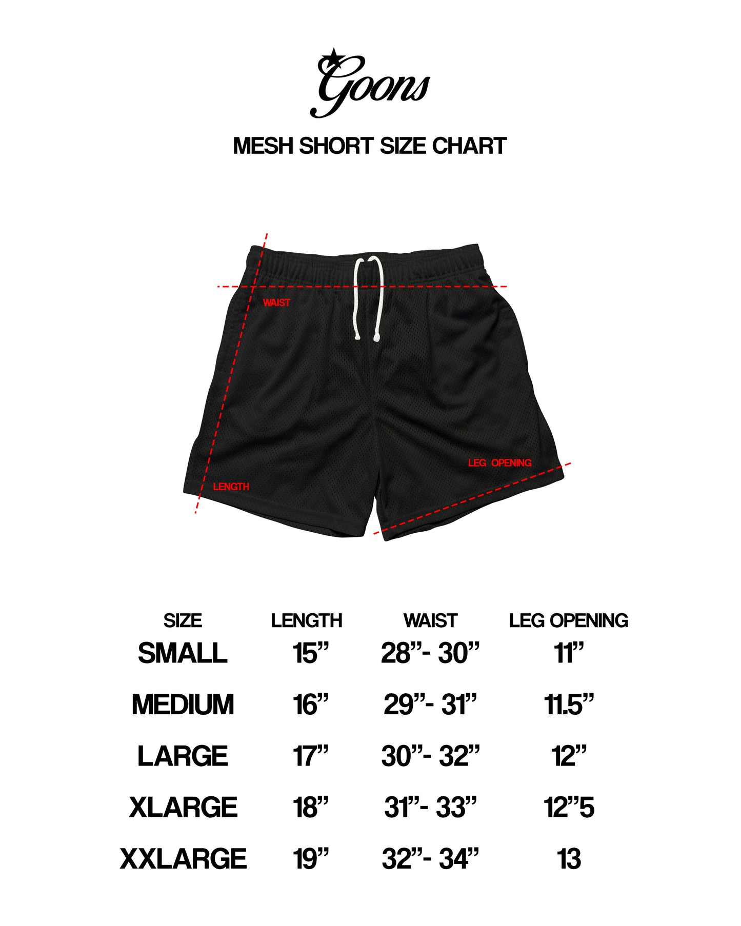 GOONS MESH SHORT